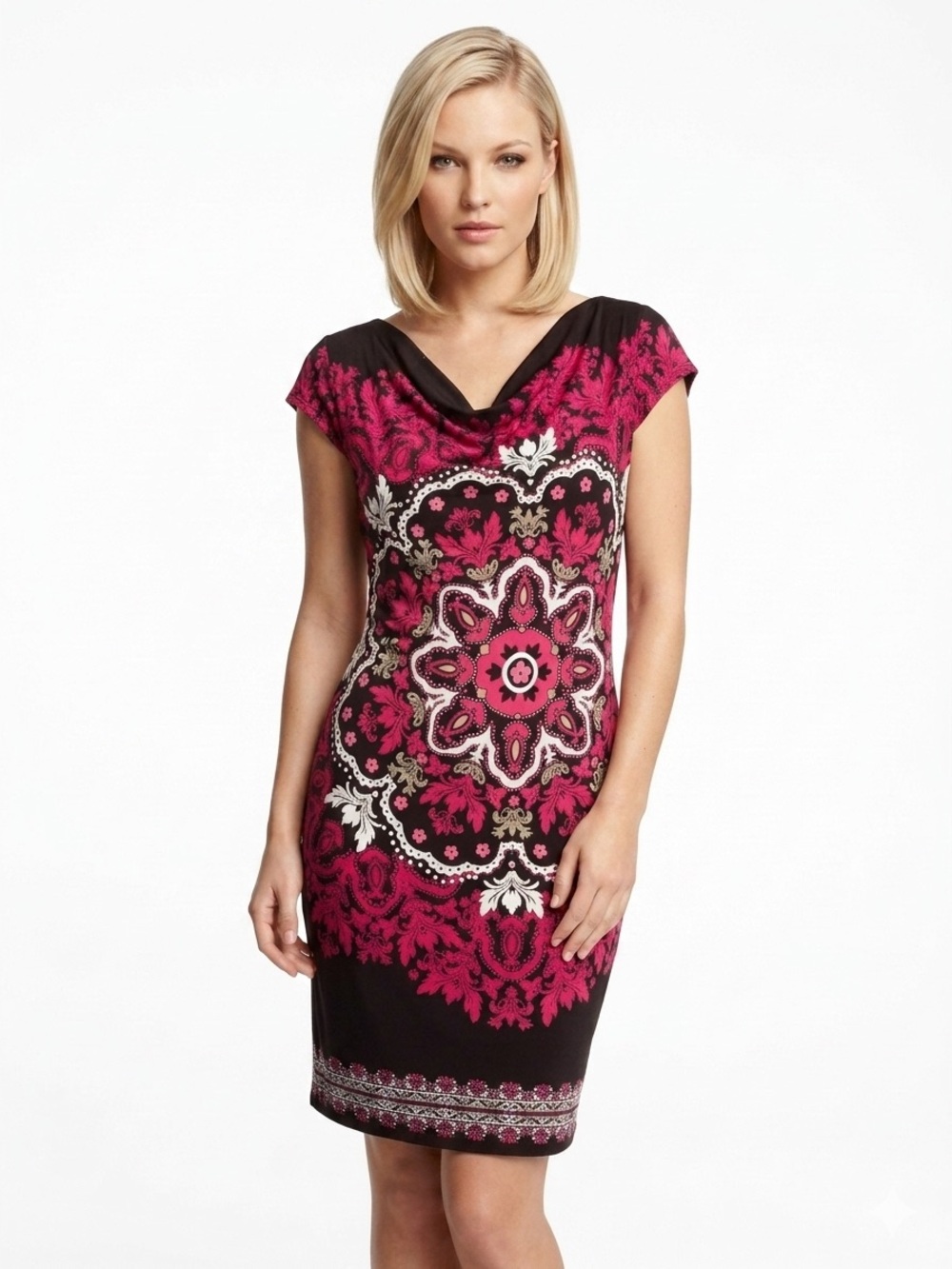 B. Calm Floral Tunic Dress Size 14